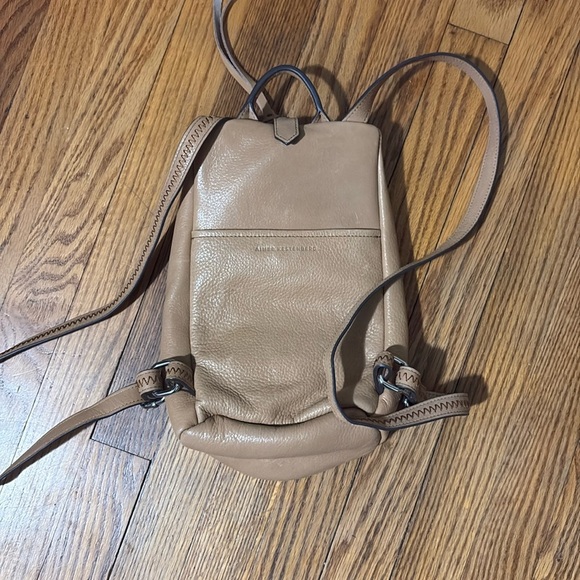 Aimee Kestenberg Tamitha Mini Backpack Soft Pebbled Leather Tan - Picture 5 of 16